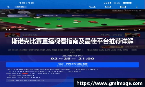 斯诺克比赛直播观看指南及最佳平台推荐详解